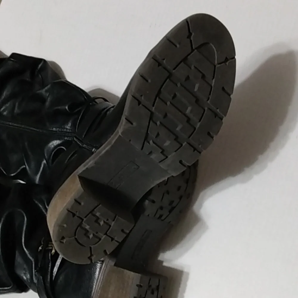 Tall Black Slouch  White Mountain crammers Boot 8.5 - Picture 12 of 16